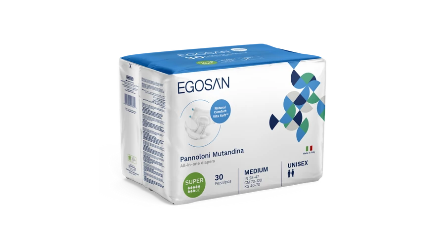 Egosan unisex felnőtt nadrágpelenka SUPER M (8/10 nedvszívó képesség) - 30 db/csomag